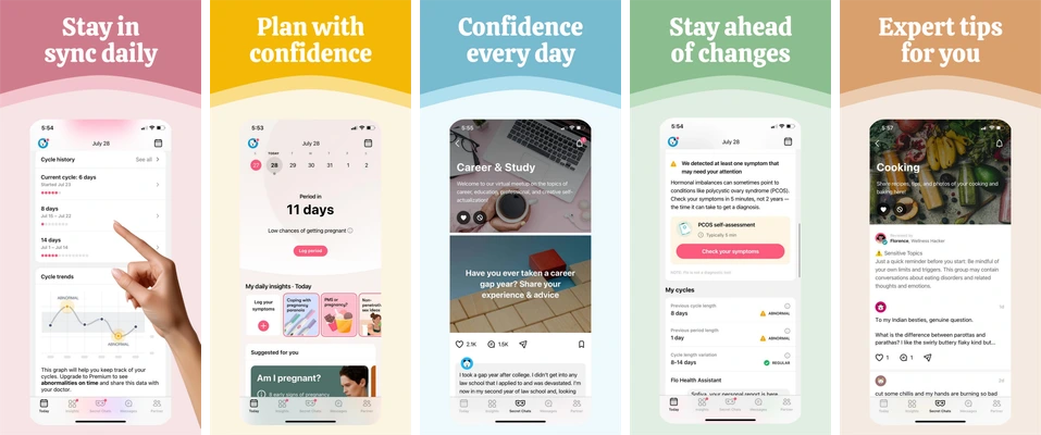 Pregnancy Planning: 5 iPhone screenshot previews from the existing catalog